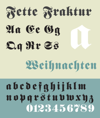 Fette Fraktur