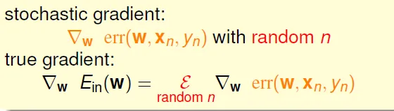 stochastic gradient descent